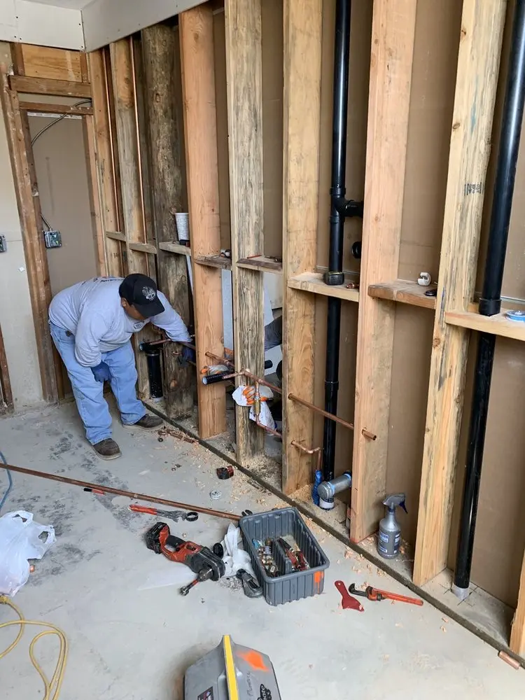 Commercial rough-in plumbing for Gas Line Repair in San Sebastian
